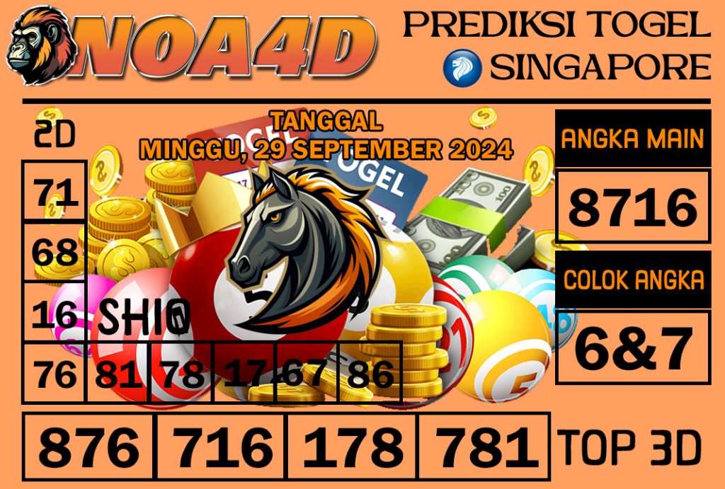 Prediksi Angka Singapore 29 September 2024