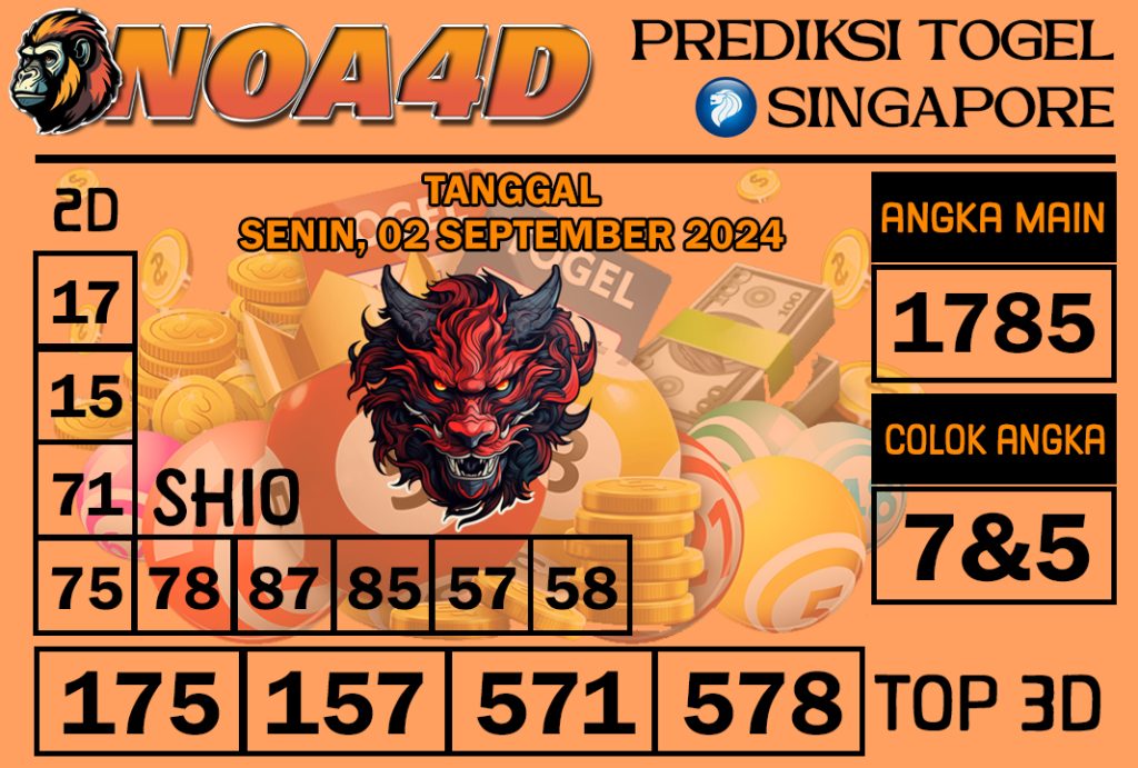 Prediksi Angka Singapore 02 September 2024