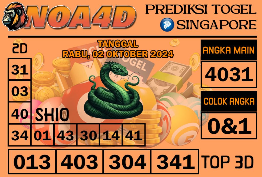 Prediksi Angka Singapore 02 Oktober 2024